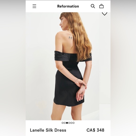 Reformation Lanelle 100% silk cocktail dress - Picture 2 of 5